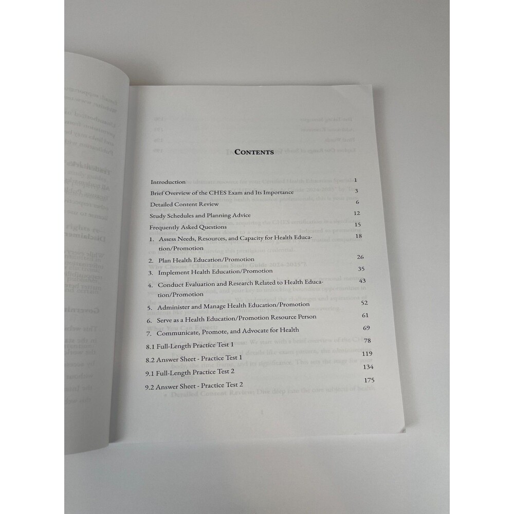 CHES Exam Study Guide 2024-2025: Master the Seven Areas of Responsibility with D - Picture 9 of 16